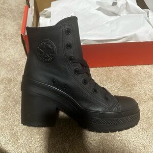 Converse Women's Black Heeled Boots